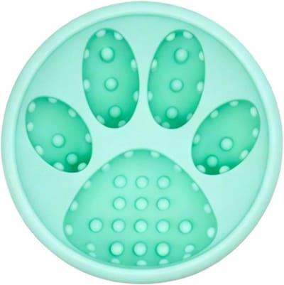 Honden Likbak - Interactieve Puzzel - Hond Trainen - Antislip Anti-kiep - 12x6.5 cm - Muntgroen
