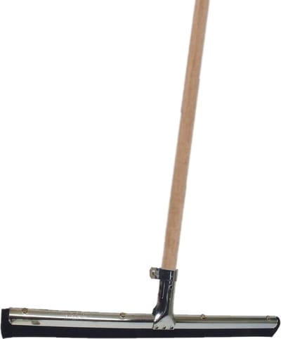 Betra Vloertrekker/douchetrekker - voor water metaal/rubber 35 cm - met houten steel 130 cm
