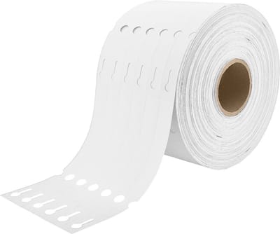 CombiCraft Blanco sleufetiketten 160x17mm voor thermal transferprinters op rol wit - 1 rol met 4000 etiketten