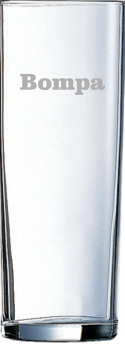 Longdrinkglas gegraveerd - 31cl - Bompa
