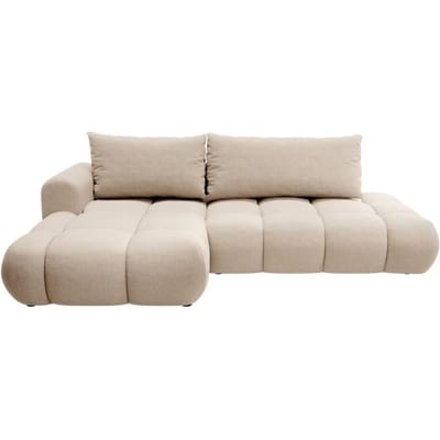 Hoekbank met slaapfunctie Ontaria links chenille | Selsey Design