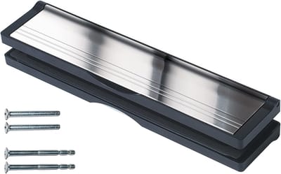 Deurbrievenbus - Brievenbus met mouw - Post ontvangen - Verstelbare dikte - 306 cm - Zwart/zilver