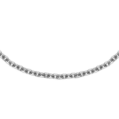 Juwelier Zwartevalk - ZILVEREN (GERHODINEERD) KETTING 25.163/45cm--