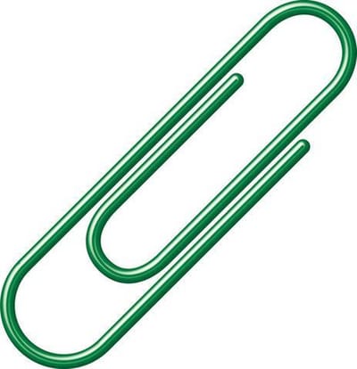 paperclips Alco 26mm rond doos a 100 stuks donkergroen