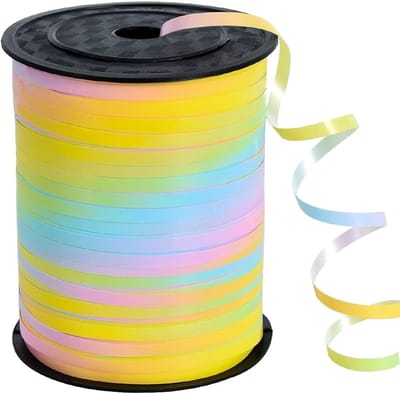 Linten - Pastel Regenboog Kleur Krullende Linten Ballonnen Lint Ballonnen Touw voor Cadeauverpakking Verjaardag Bruiloft Pasen Afstuderen Feest Decoratie