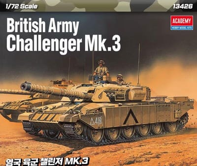 Academy Modelbouwpakket Militaire voertuigen - 13426 FV4030 Challenger Mk 3 Tank Plastic - 1:72 - Modelbouw