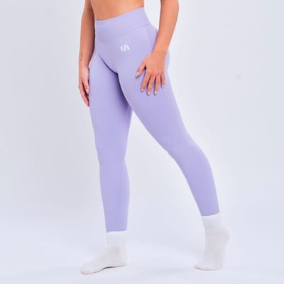 Euphoria Sportlegging Dames - Sportkleding Dames - Sportbroek Dames - Yoga Broek Dames - Pastel Violet - Maat S