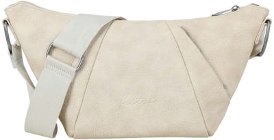Fritzi aus Preußen schoudertas Croissant Cross Bag Grainy Light Beige