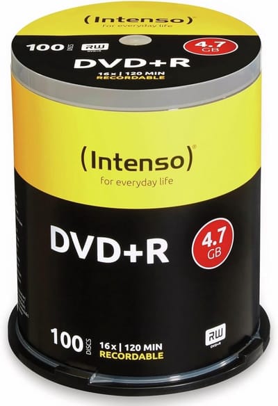 DVD+R 4.7 GB Opname Films en Gegevens 100 Stuks