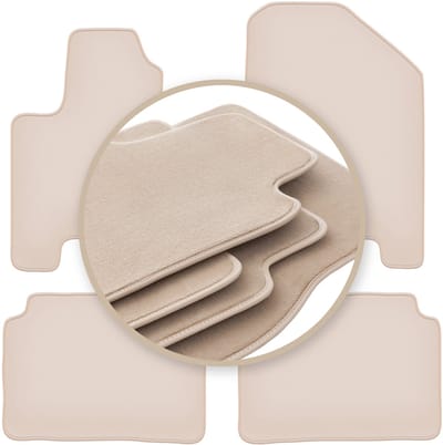 PREMIUM beige vloermatten voor: Kia Soul EV hatchback 2013-2019