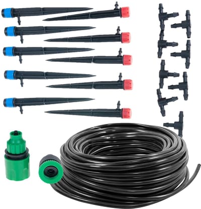 Tuin irrigatieset - Bewateringssysteem - Planten Bewateren - Waterdruk Aangedreven - 10 Meter Slang