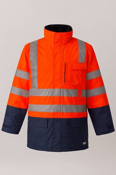 Parka Winseler 279 FC1 B75 - Maat M - HV Oranje/Marine - Vlamvertragend en Hoge Zichtbaarheid
