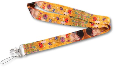 Travel Cords - Keycord Gustav Klimt - kunst - stevig lanyard - sleutelhanger - sleutelkoord - met telefoonkoord - sleutels