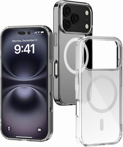 Hoesje Geschikt voor iPhone 17 Pro Hoesje Silicone case Geschikt voor MagSafe hoesje - Transparant