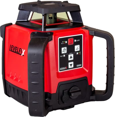 Levelfix 550H Bouwlaser inclusief ontvanger - Rood - 600m