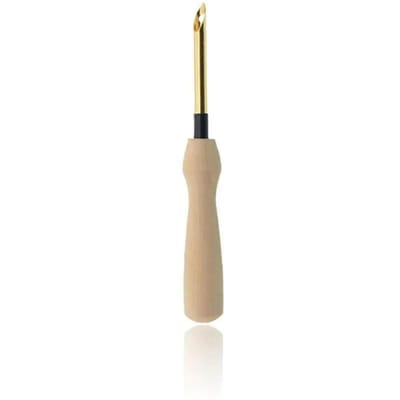 Outil d'aiguille de poinçon de broderie bricolage stylo d'aiguille de broderie magique outil de point de croix de tissage outils de couture de tricot pour la couture beige