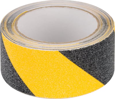 Anti slip tape - Gevarentape - Waarschuwingsmarkering - 0,75 mm x 50 mm x 5 m - Zelfklevend - Voor binnen & buiten