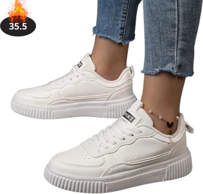Livano Schoenen Dames - Sneakers - Comfortabel - Casual - Volwassen - Wit - Maat 35.5