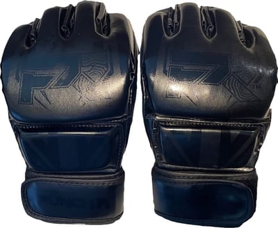PunchR™ Electric MMA Handschoenen 4 OZ PU Zwart Zwart - S