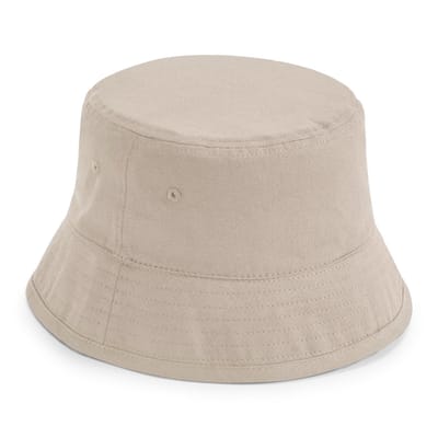 Beechfield - Bucket Hat - Vissershoedje - Zonnehoed - Hoedje - UPF50+ bescherming - 60 cm - Maat S/M - Beige