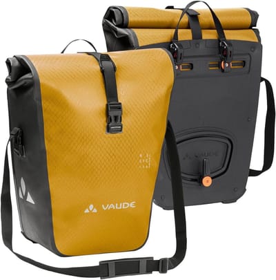 Fietstassen Set - Achterwiel Tassen - Fietsen Regenproof - Gerecycled Materiaal - 24 Liter Capaciteit - Geel