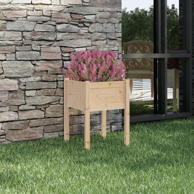 vidaXL - Plantenbak - 50x50x70 - cm - massief - grenenhout