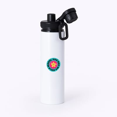 Hacebo® - you are my role model waterfles met draaidop zwart - Model - iemand die een voorbeeld is voor anderen - voorbeeldfunctie - verjaardagscadeau - verjaardag - cadeau - kado - geschenk - gift - water fles - 850ML