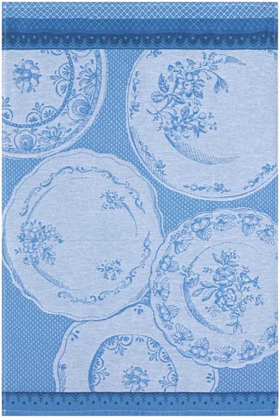 Coucke - ASSIETTES ANCIENNES - Theedoek van katoenen jacquard