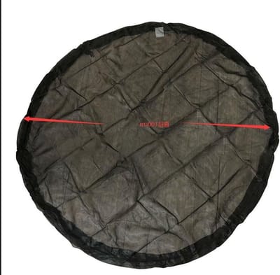 Cocoplus -Regenton met trekkoord - regentonafdekking - muggenbescherming - diameter 100 cm - weerbestendig - regentonnet - geschikt voor buiten - houdt muggen en vuil weg - net afdeknet