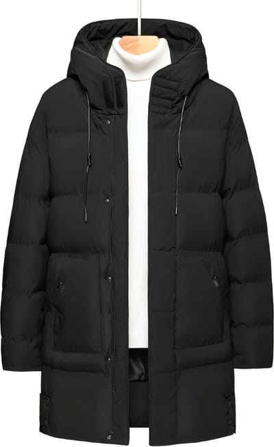 Livano Winterjas - Heren - Parka Heren - Jas - Winter - Volwassen - Zwart - Maat L
