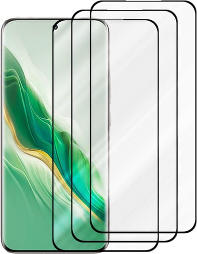 Cadorabo 3x Screenprotector geschikt voor Honor Magic 6 3D - Beschermende Pantser Film in - Getemperd (Tempered) Display beschermend glas in 9H hardheid met 3D Touch
