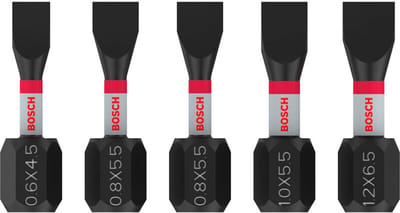 Bosch PRO sleufkopbits SL4,5 SL5,5(x2) SL5,5 SL6,5 25 mm 5-delig ...