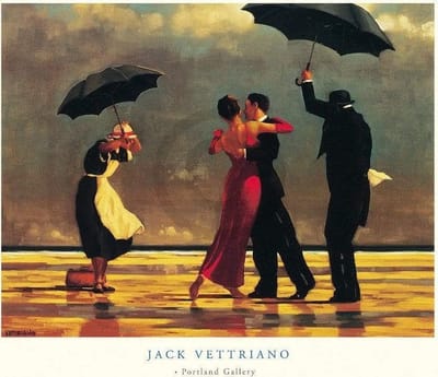 Kunstdruk Jack Vettriano - The Singing Butler 80x60cm