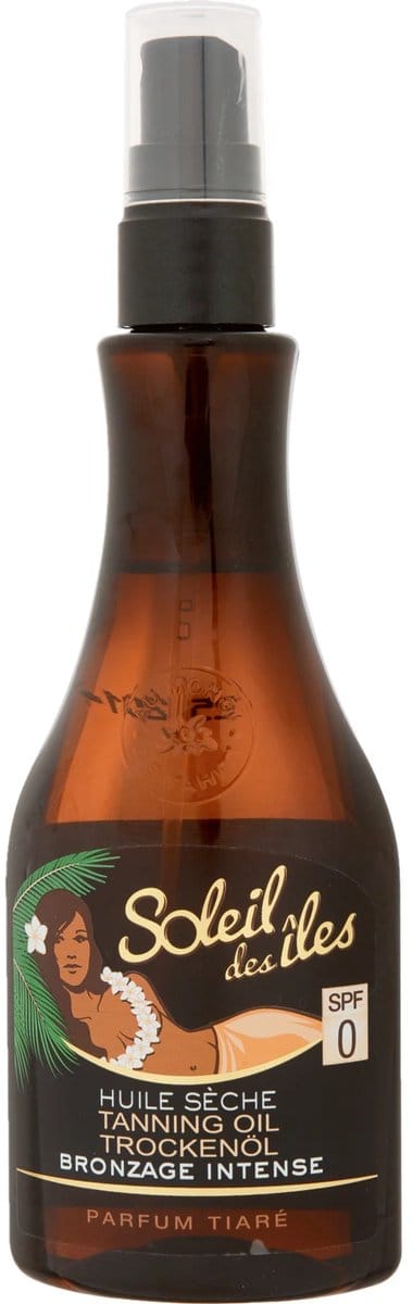 Soleil des Îles - Droge Zonneolie met Monoï de Tahiti – Soleil des Îles – Snelle, Intense Bruining – 150ml – Zonnebrandolie Zonder Plakken