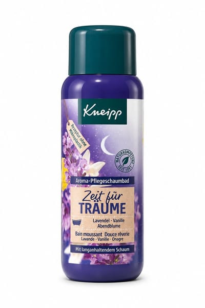 Kneipp Aroma Care Schuimbad Time for Dreams – Lavendel, Vanille & Avondbloem – Ontspannend Badschuim voor een Rustgevende Badervaring