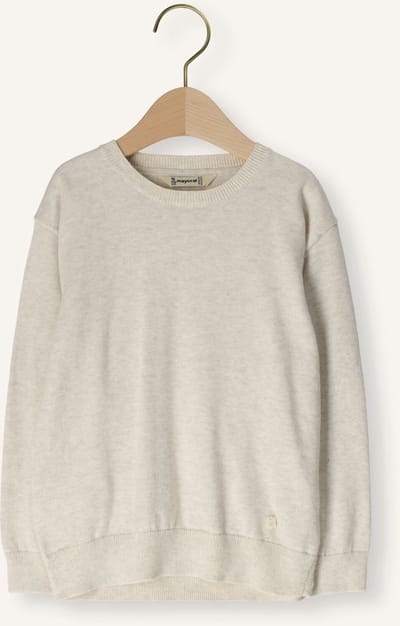 MAYORAL Basic Crew Neck Jumper Truien & Vesten Jongens - Sweater - Hoodie - Vest- Creme - Maat 140