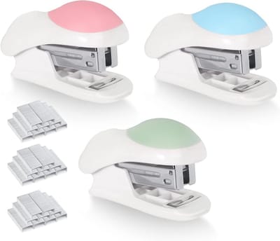 Mini-nietmachine set - 3 stuks voor school en kantoor met handmatige bediening