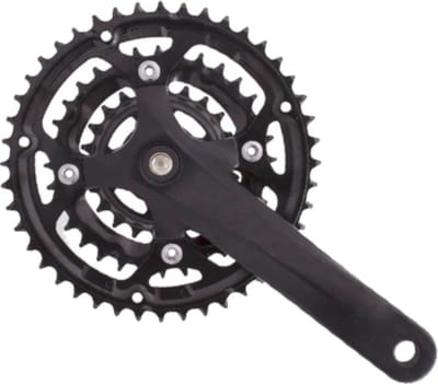 Lasco Crankset Fm-628 Cnc 44/32/22t 170 Mm Aluminium Zwart