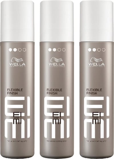 Wella EIMI - Flexible Finish - Non-Aerosol Crafting Spray - Haarspray - 3 x 250ML