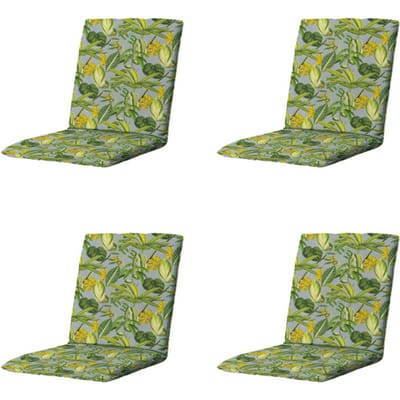 Madison - Stapelstoelkussen La grave grey - Ca. 97x49 cm - Set van 4