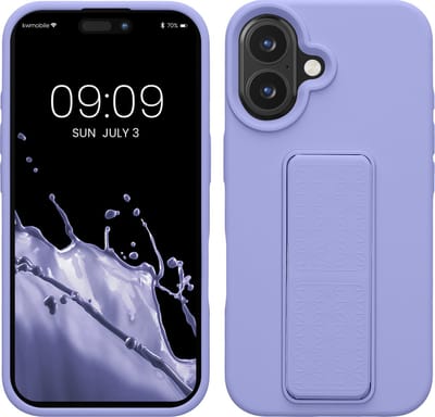 kwmobile back cover voor smartphone - geschikt voor Apple iPhone 16 - 1x beschermhoesje van kunststof - In lavendel