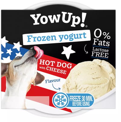 YowUp! Bevroren Yoghurt - Lactosevrije Hondensnack - Kattensnack - Hot Dog met Kaas