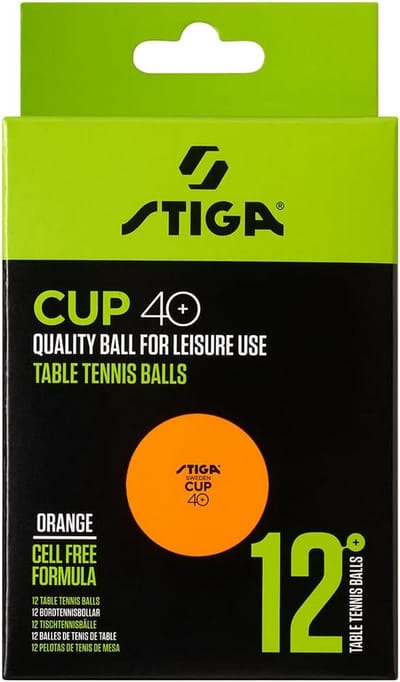 Tafeltennis Ballen 40+ ITTF-Goedgekeurd - Pack van 12 - Oranje