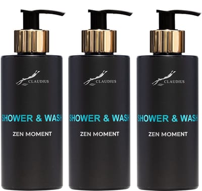 Shower & Wash Zen Moment 300 ml - gouden pomp - 3 stuks