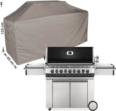 Raffles Covers BBQ hoes - 220 x 85 H: 125 cm - RBBQ220 - Waterdicht - Ademend - UV-bestendig - Elastisch rijgkoord - Beschermhoes tuinmeubelen