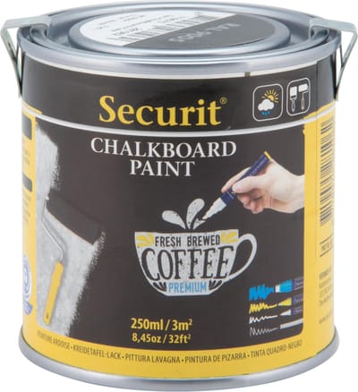 Securit® Krijtbordverf, klein formaat, in zwart