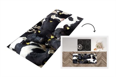 Keukenloper - Loper keuken - Koe - Kudde - Boerderij - Dieren - 120x50 cm - Keukenloper vinyl