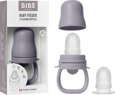 BIBS Babyvoeder - 4+ mnd - tandjes & zelf eten - Fossil Grey