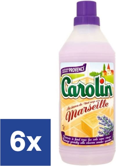 Carolin Marseille Lavendel Vloerreiniger (Voordeelverpakking) - 6 x 1 l