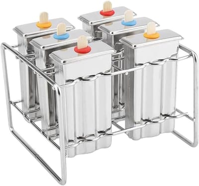 Thuys - Ijs Pop Makers - Industriële Thuis Keuken DIY - Rvs - Ijs Popsicle Mallen Kit - Ijs Pop Maker - met Lade - Tool - Geschikt voor - Keuken